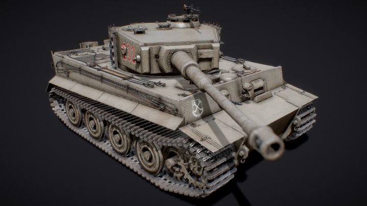 Panzer VI - Tiger I - WW2 German heavy Tank 3D Model