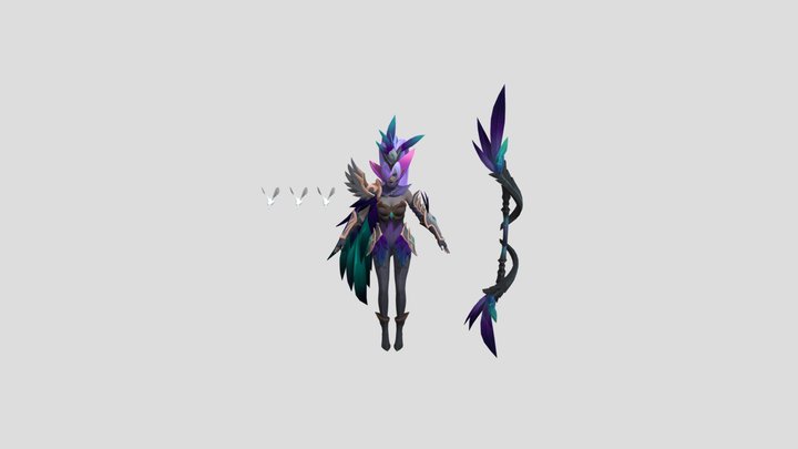 Hero_gongjianshou_skin05_high_add (merge) 3D Model