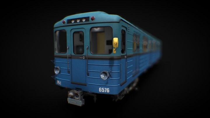 Moscov Train EM502 3D Model