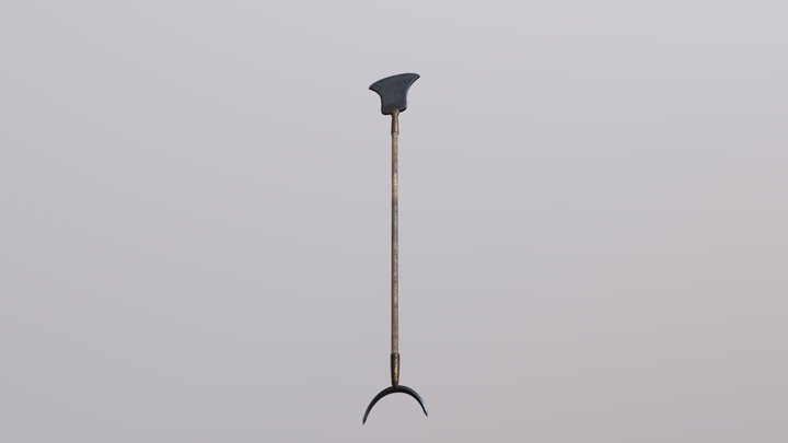 Shao Lin Chan Monk Shovel 3D Model