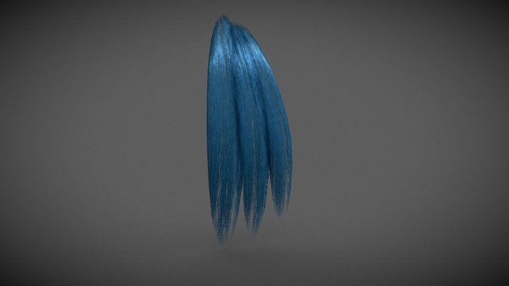 Hair Clumpset_ Low 3D Model