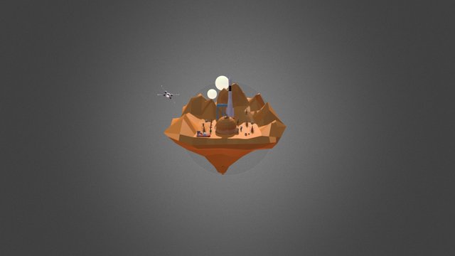 Island Low Poly Model - Start Wars 3D Model