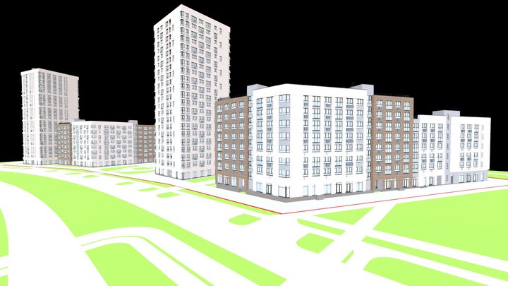 Белгород_Квартал 15-16_2025_11_26_(21-8-6эт)_1_с 3D Model