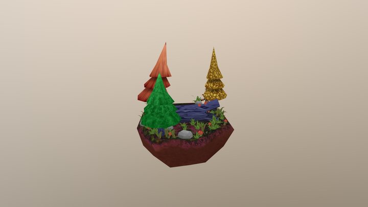 Island V2 3D Model