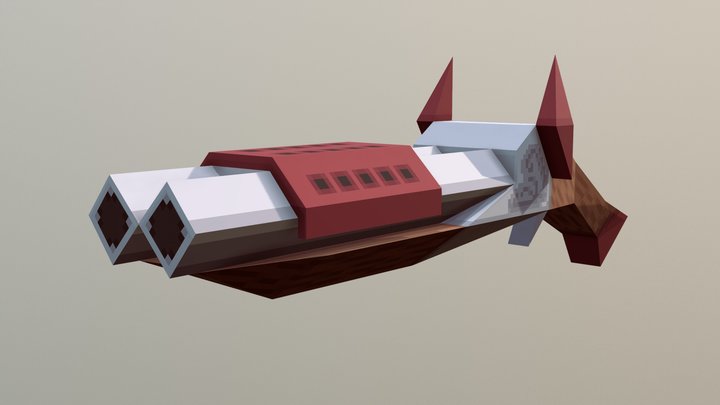 Double Barrel 3D Model