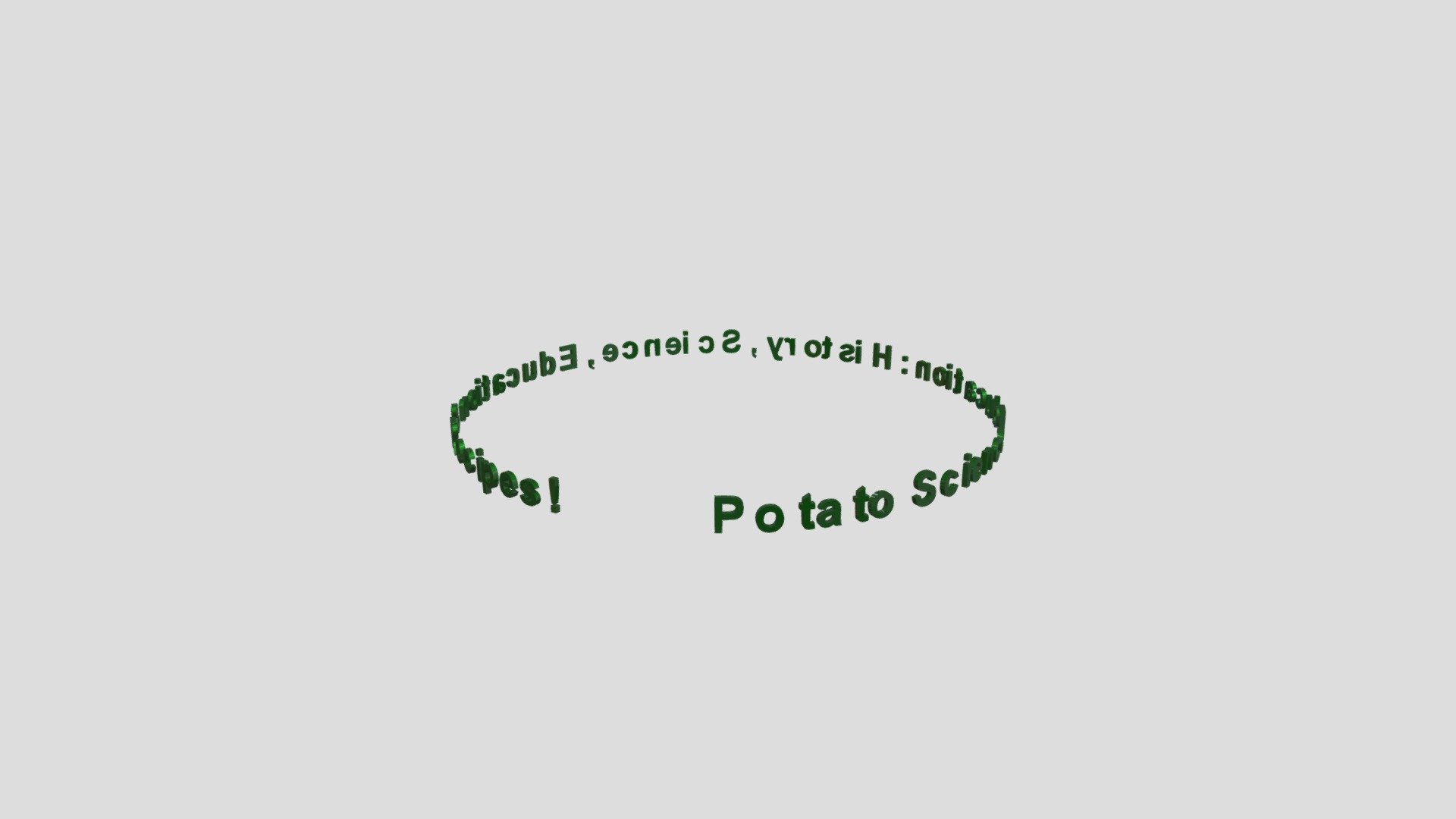 Potato Science Circle Text