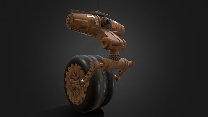 Riding robot RobotTextureChallenge 3D Model