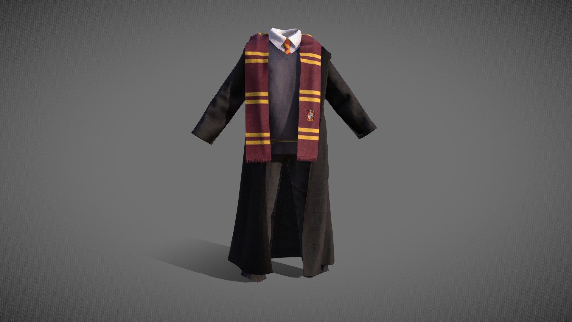 Fácil de leer ventilador sencillo Harry Potter Uniform - Buy Royalty Free 3D model by AsafAriel [467240b] -  Sketchfab Store