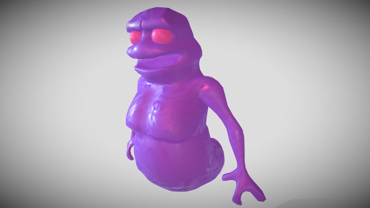 Ghost Man Idle Animation 3D Model