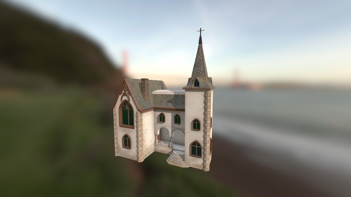 Neo Gothic House 3D Model