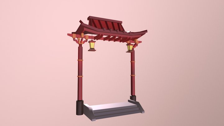 Chinese Door 3D Model
