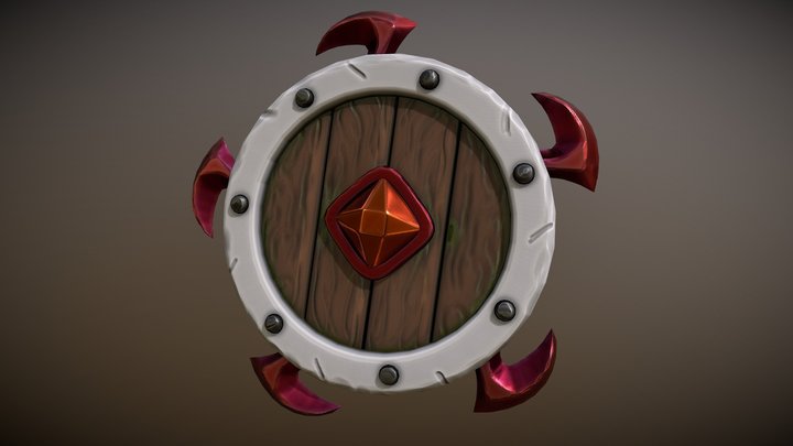 Shield of Fire 3D Model