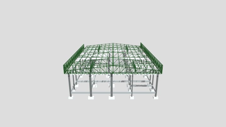 3d estrutural refeitorio 3D Model