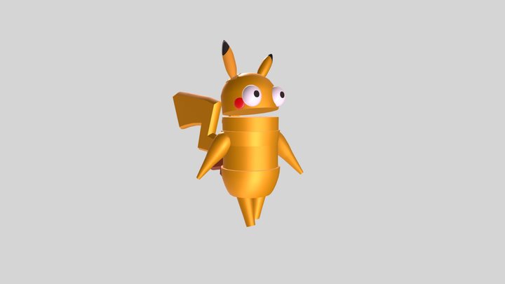 R.E.P.O Pikachu 3D Model