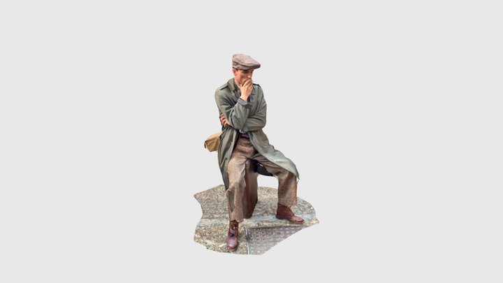Smoking man 3D Model