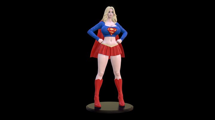 Supergirl Bishoujo XXXL 3D Model