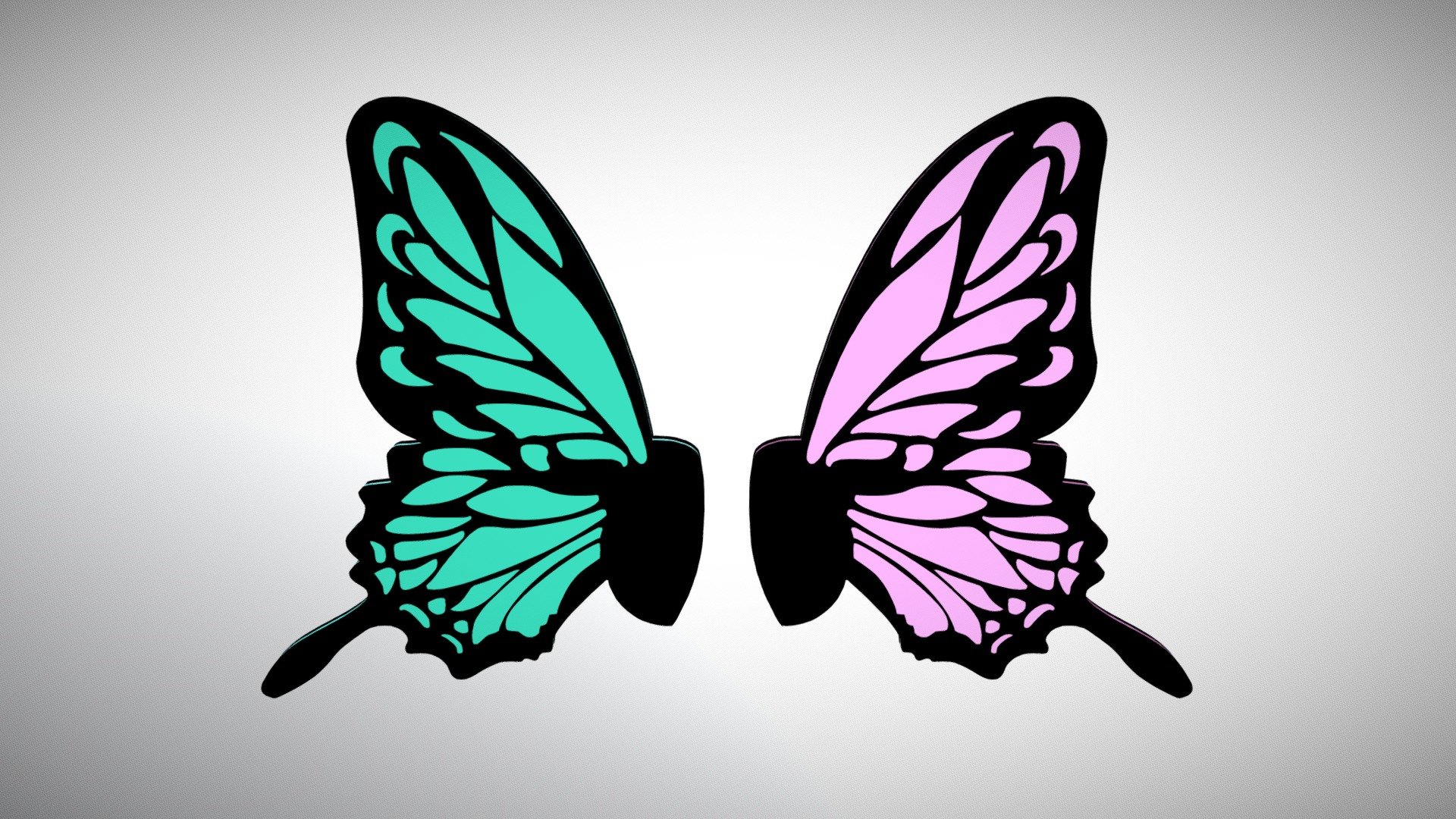 Magnet Butterfly Headphones - Vocaloid