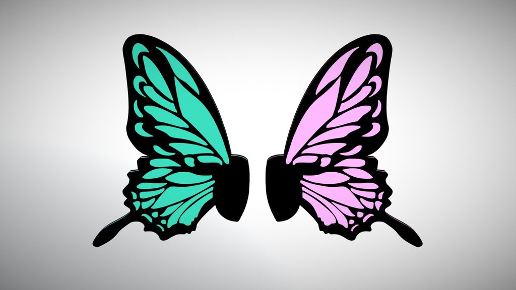 Magnet Butterfly Headphones - Vocaloid