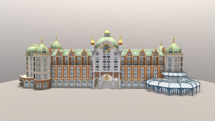 Efteling Grand Hotel 3D Model