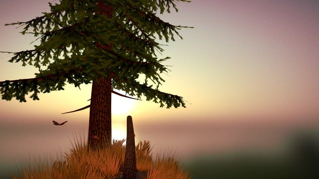 Sunny Evening 3D Model