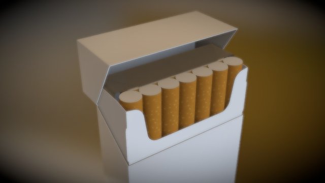 cigarette box test 3D Model