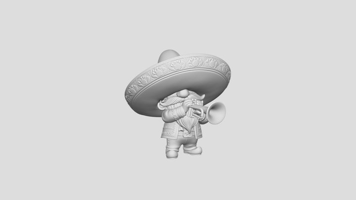 Sombrero Trumpeter Gnome