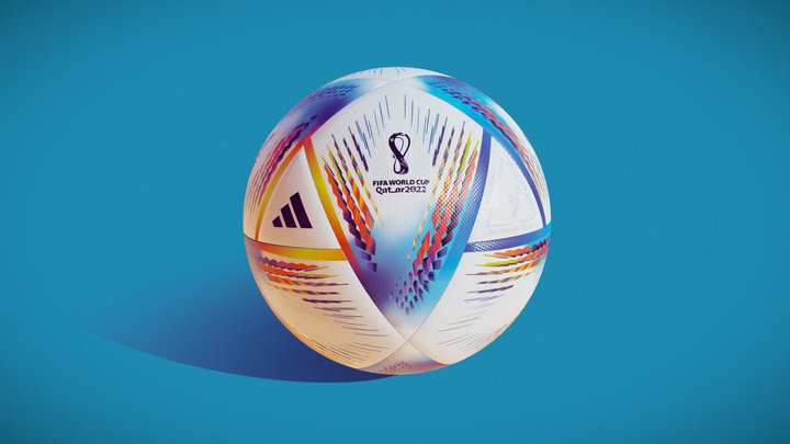 Al Rhila Official FIFA Qatar 2022 world cup ball 3D Model