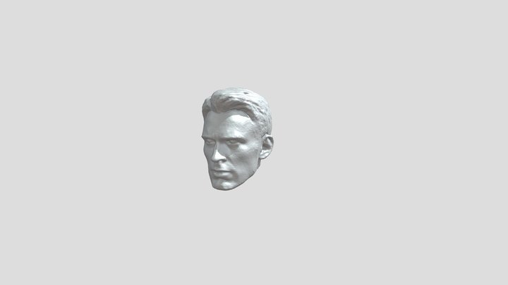 Seal scan Captain America Replaceable Part-Head 3D Model