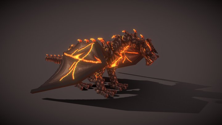 Lava Dragon made by kron 3D Model