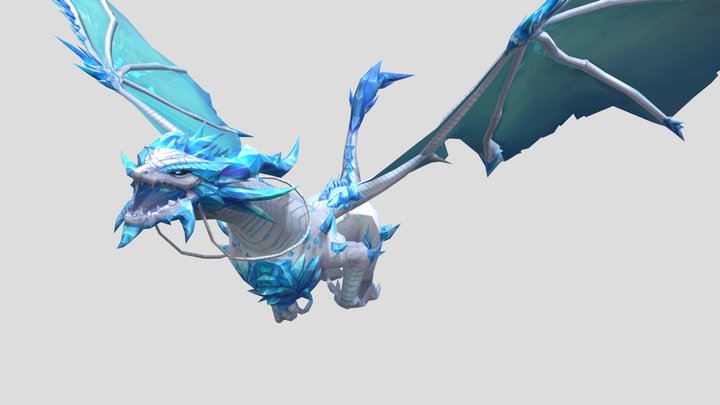 Snow Dragon 3D Model