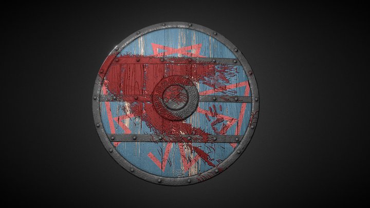 Bloody Shield 3D Model