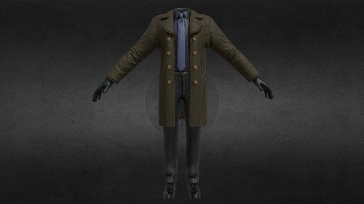 Detective Cameraman Body 3D Model