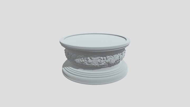 Peana circular 3D Model