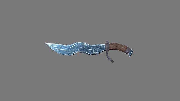 Ice Dagger 3D Model