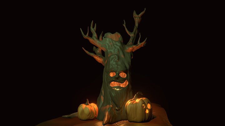 Halloween Enviroment 3D Model