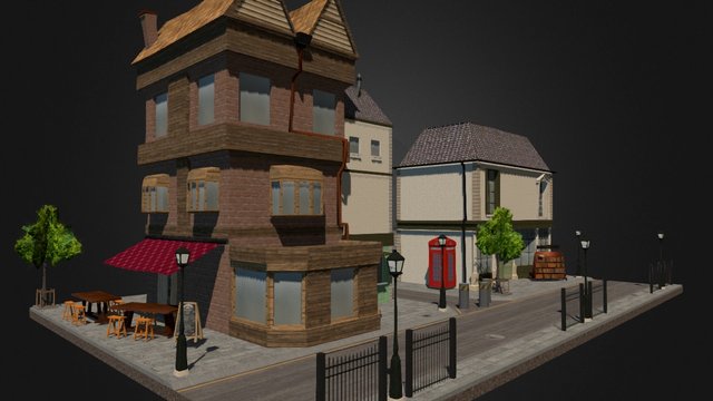 City Scene London 3D Model