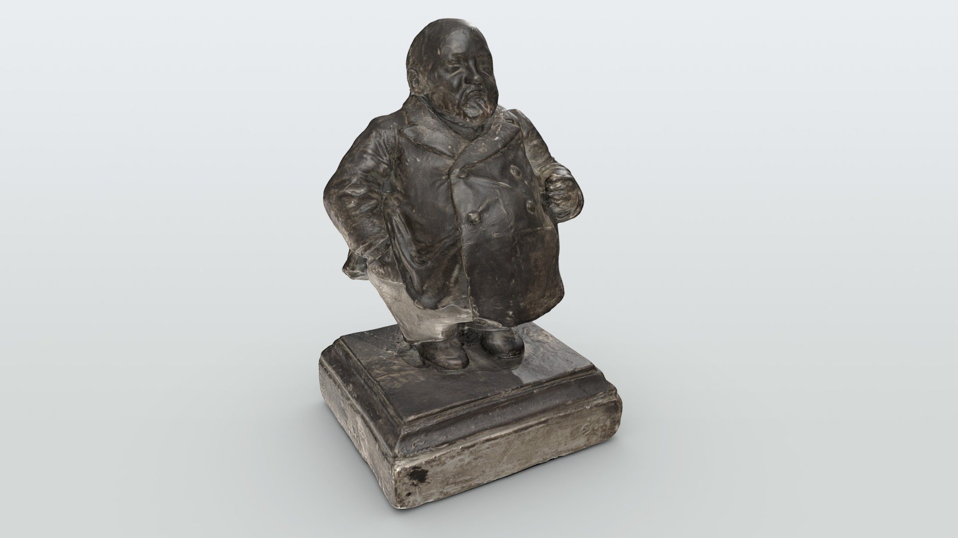Plaster Statue of Benjamin Harrison (Caricature)