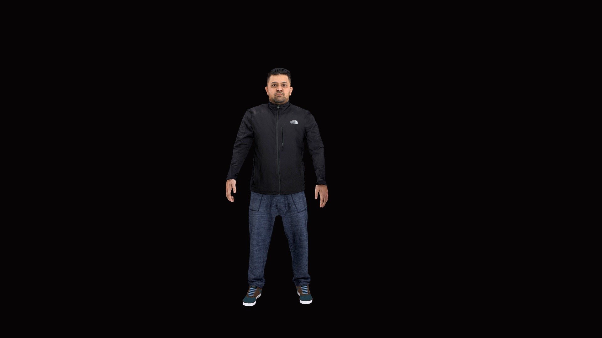 3d Human Model with Idle Animation