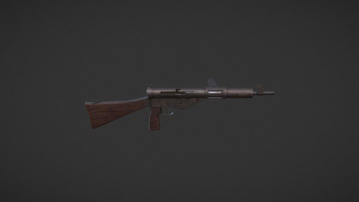 Sten Gun Mk. V 3D Model