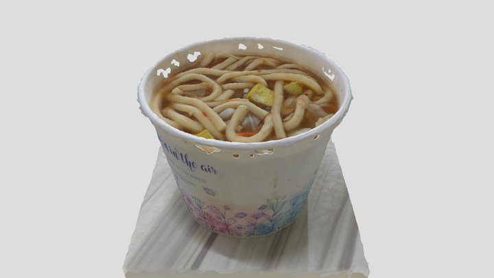 虎尾媽祖埔豆腐張 炒烏龍麵 3D Model