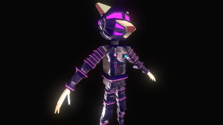 FoxPox 3D Character 2020 3D Model