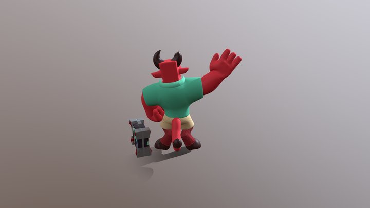 Demon King on Vacation 3D Model