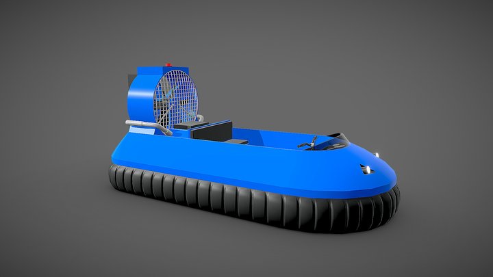 UNDERPOLY: Free Generic Hovercraft 3D Model