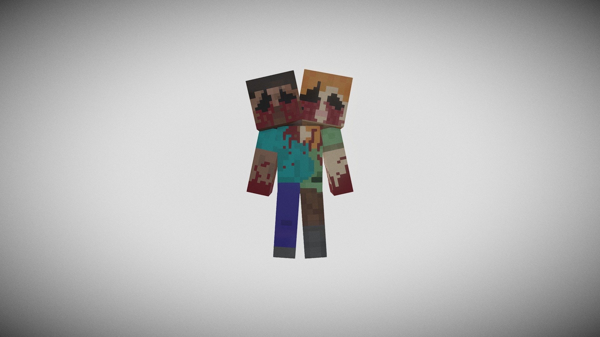 Zombie Herobrine(3d better in Preview) Minecraft Skin