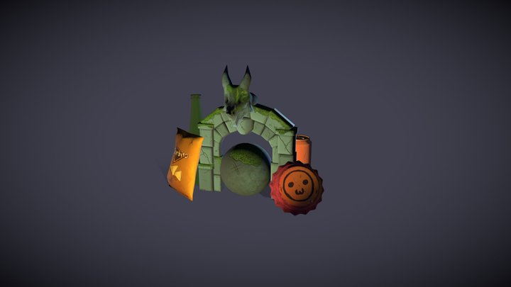 Props for Dicey Dungeons- Second Pass 3D Model