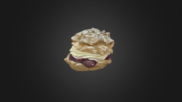 Mialro Cream Puff 01 3D Model