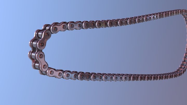 Motorcycle Chain Rig 3D Model