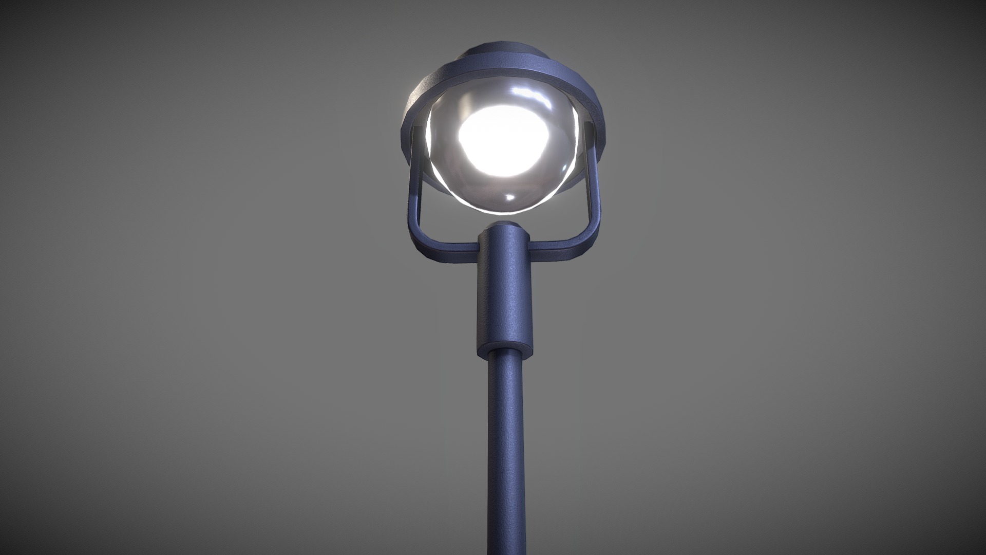 3D model Street Light (5) Low-Poly Version - This is a 3D model of the Street Light (5) Low-Poly Version. The 3D model is about a light on a pole.