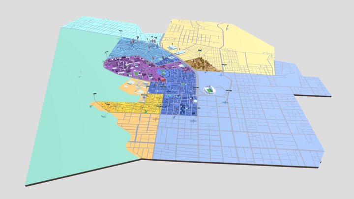 Parque Tec versão 0.9 3D Model