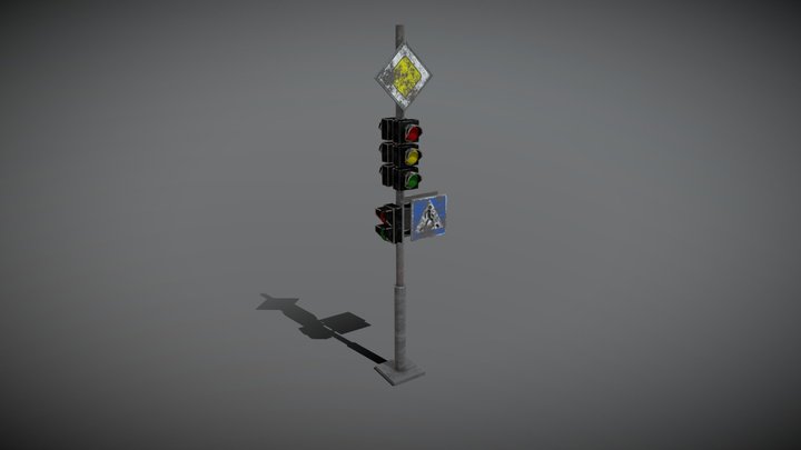Traffic lights 3D Model